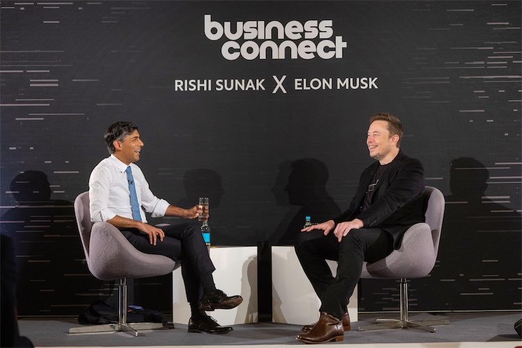 Elon Musk and Rishi Sunak