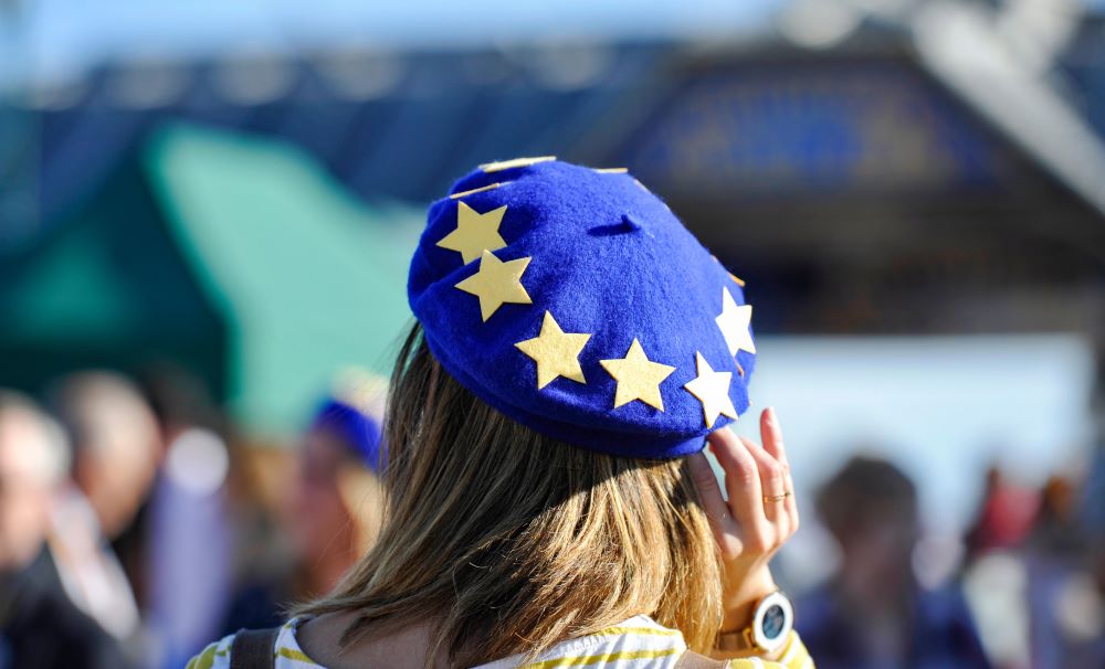 An anti-Brexit demonstrator in 2018 (Alamy)