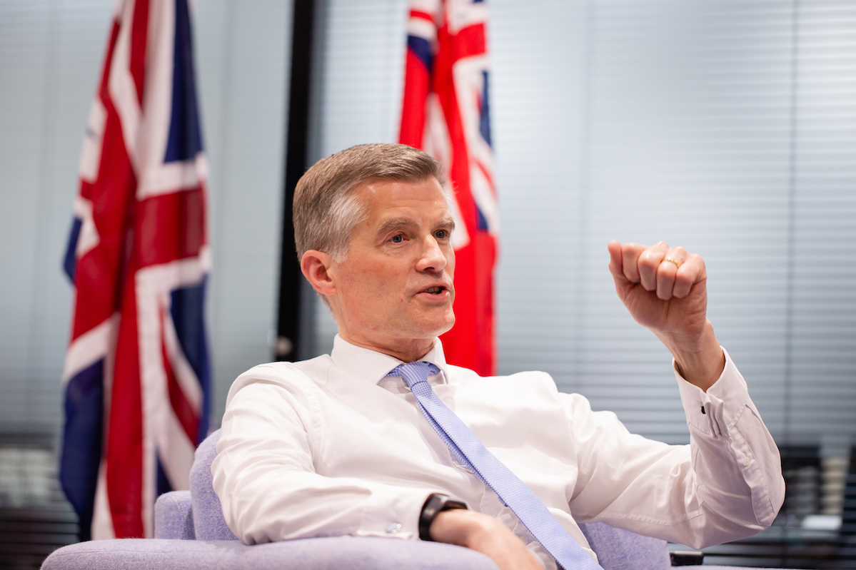 Transport Secretary Mark Harper, photographed by Louise Haywood-Schiefer