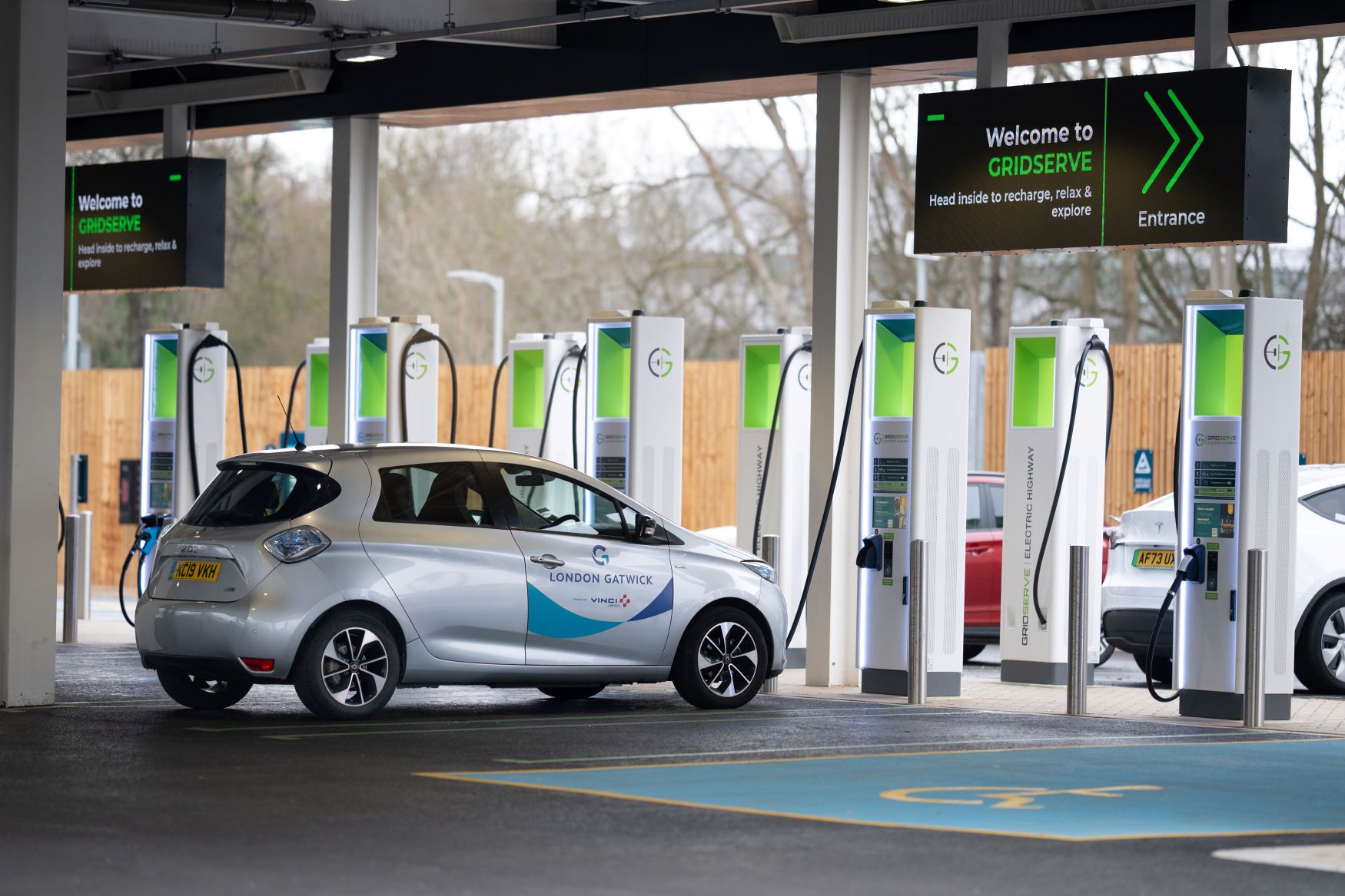 Europe’s first airport electric forecourt at London Gatwick