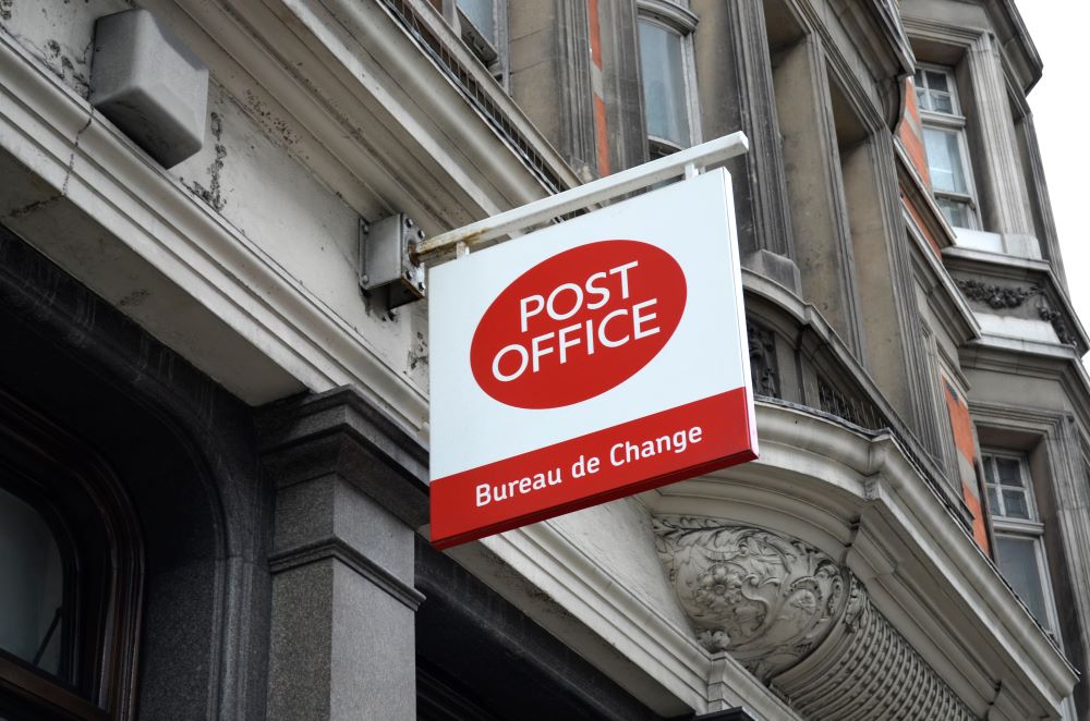 Post Office London sign